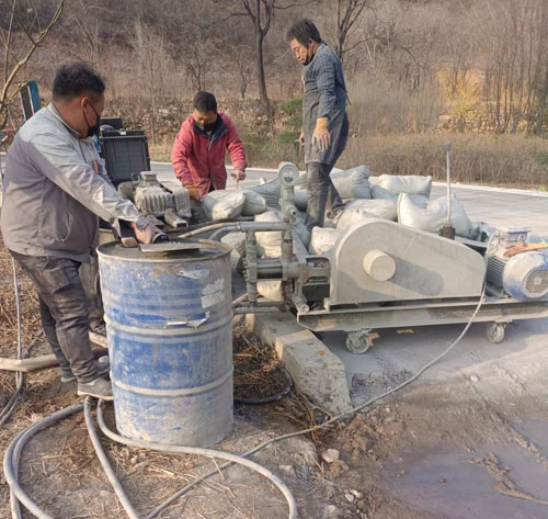 阳西路面下沉注浆